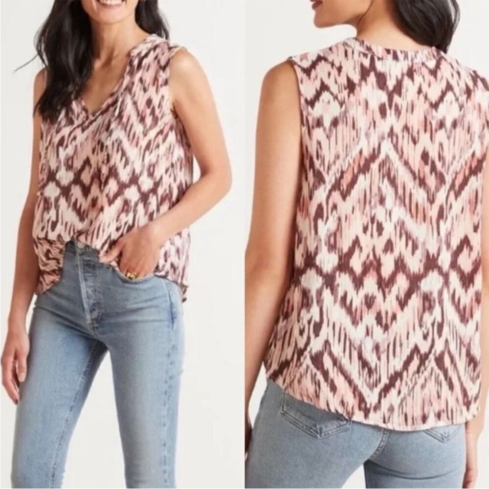 Roan & Ryan Ikat Tank from Evereve